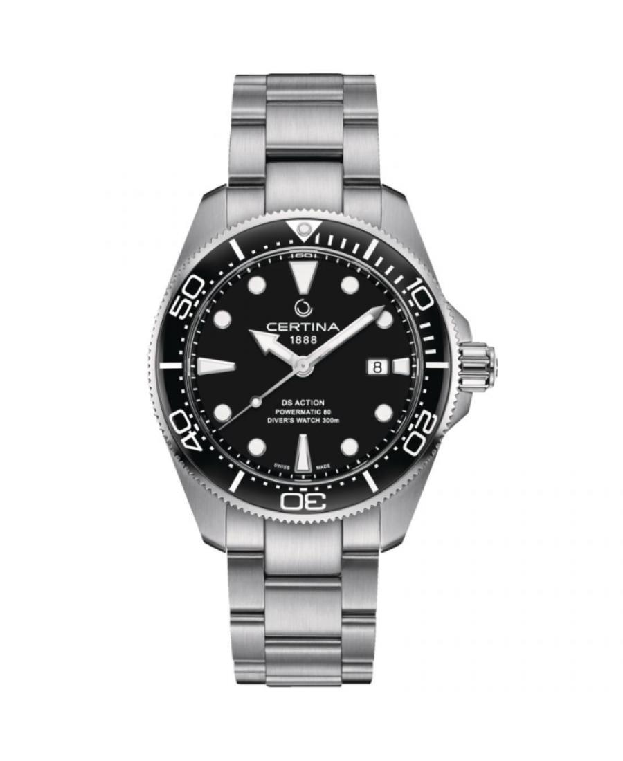 Men Swiss Automatic Watch Certina C032.607.11.051.00 Black Dial