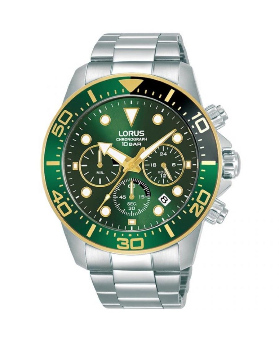 Mężczyźni Japonia sportowy kwarcowy Zegarek Lorus RT340JX-9 Zielony Wybierz
