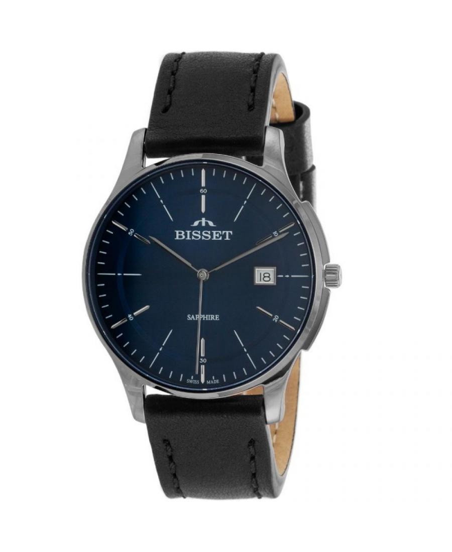 Men Swiss Classic Quartz Watch Bisset ZEGBIS094 Blue Dial