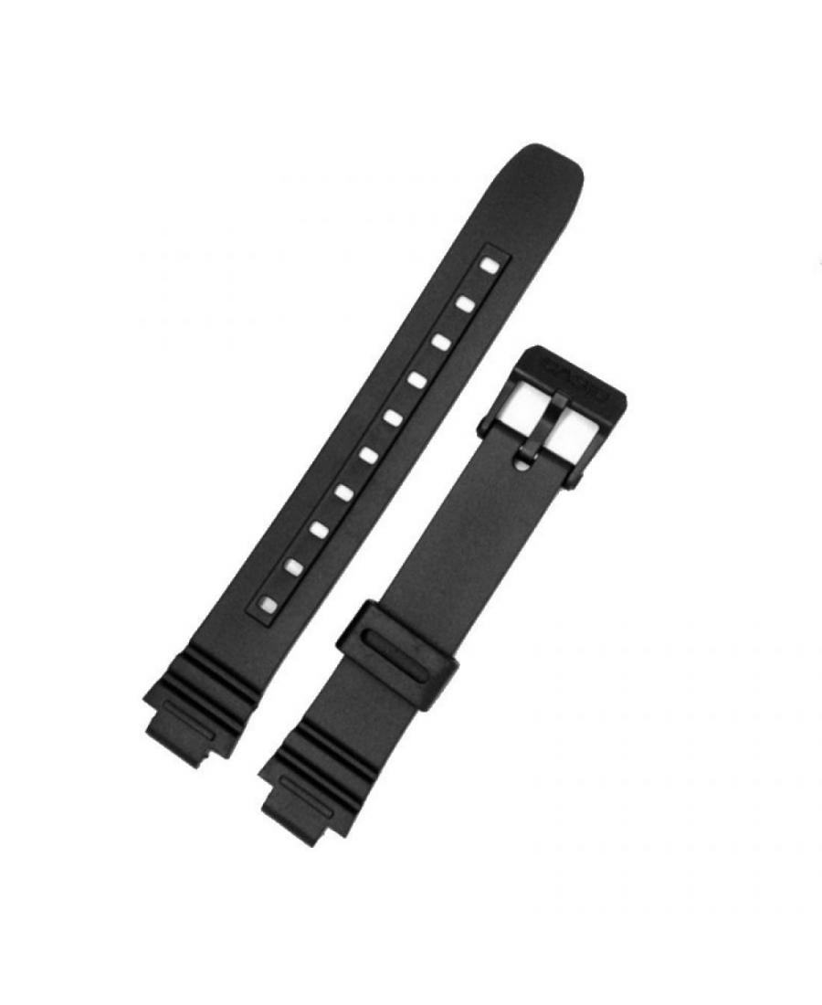 Watch Strap CASIO 10393847 Plastic / Rubber czarny Tworzywo sztuczne/guma Czarny 27 mm
