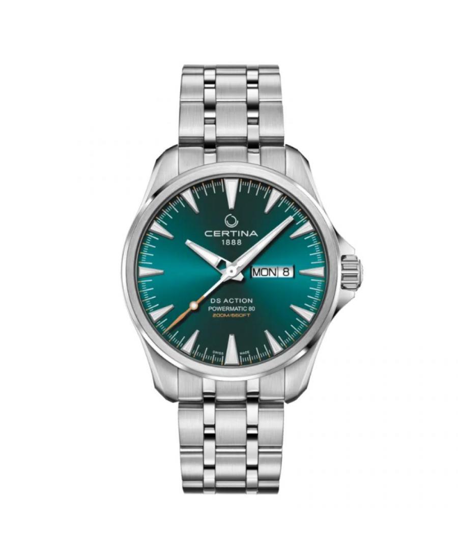 Men Swiss Classic Automatic Watch Certina C032.430.11.091.00 Green Dial