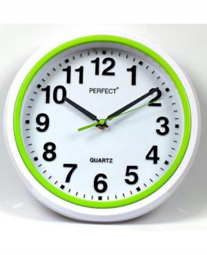PERFECT Wall clock FX-5841/GREEN Plastic Plastik Tworzywo Sztuczne Zielony