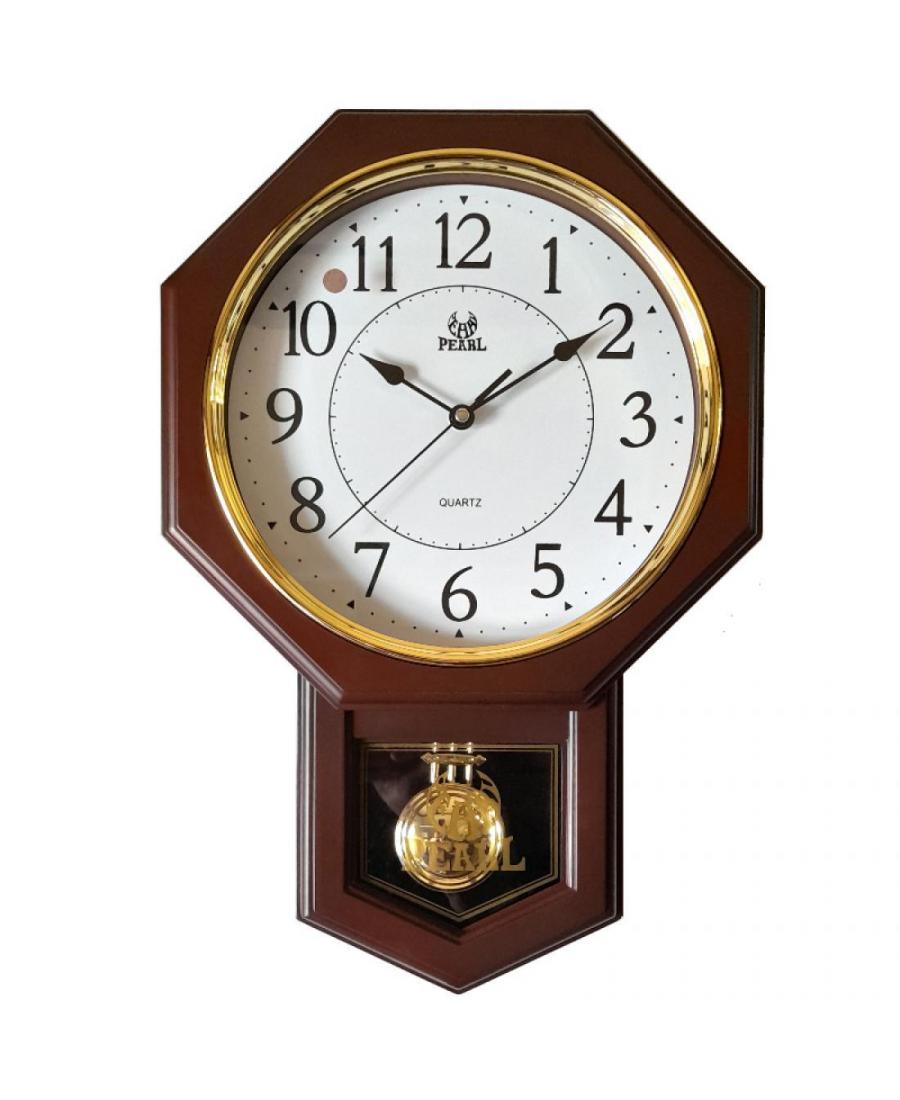 Pearl PW302-1738-2 Wall Clock Plastic Brown