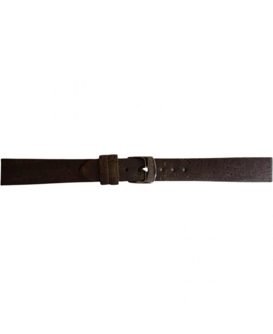 Watch Strap CONDOR Vegan 401R.02.14.W Imitation leather Brown 14 mm