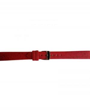 Watch Strap CONDOR Vegan 401R.06.14.W Imitation leather Red 14 mm
