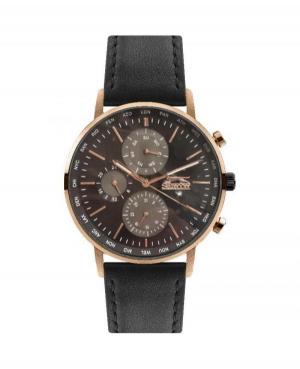 Mężczyźni klasyczny kwarcowy analogowe Zegarek SLAZENGER SL.9.6339.2.02 Czarny Dial 42mm