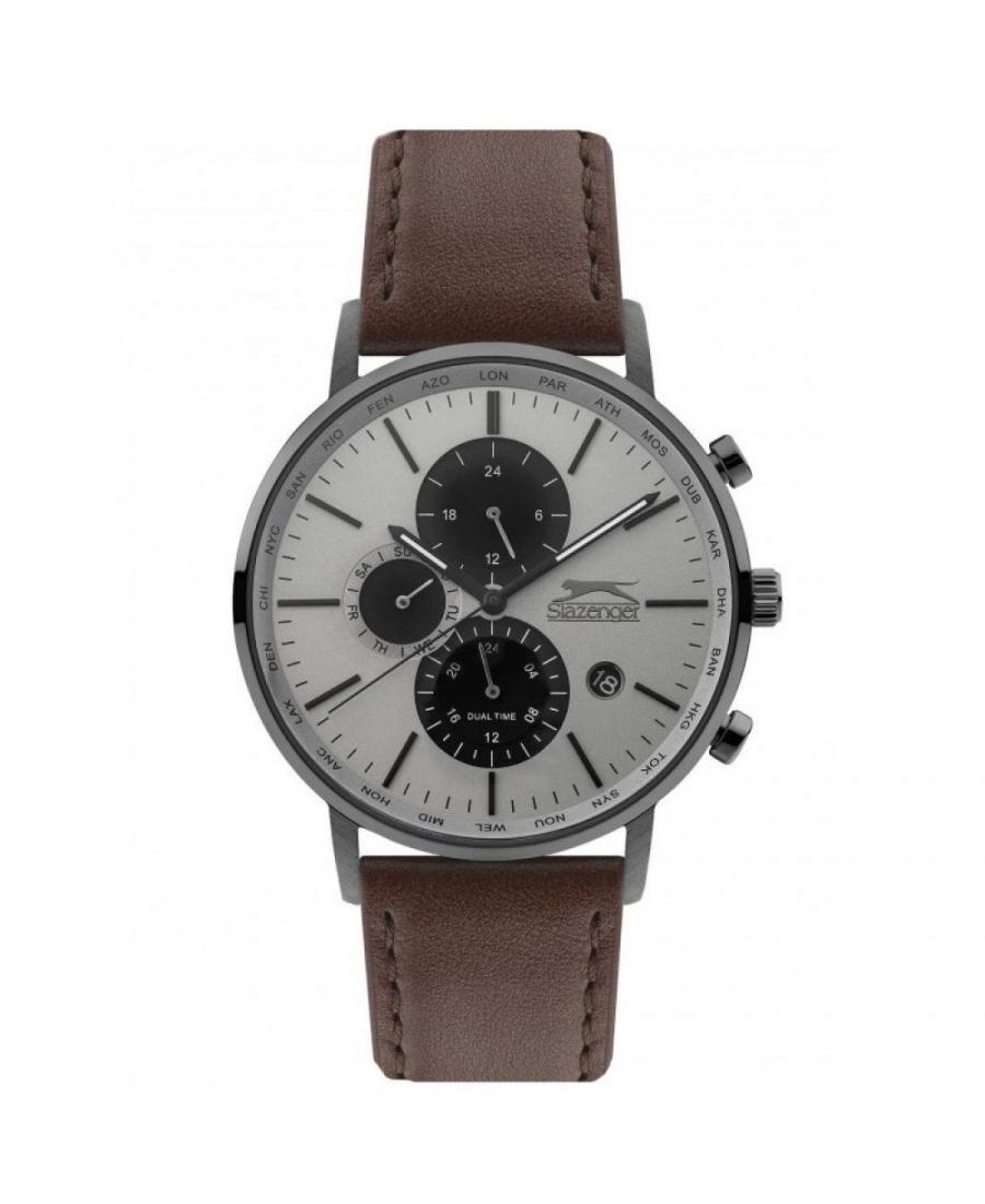 Mężczyźni klasyczny kwarcowy analogowe Zegarek SLAZENGER SL.9.6339.2.03 Czarny Dial 42mm