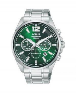 Мужские Классические Кварцевый Аналоговый Часы Хронограф LORUS RT385JX-9 Зелёный Dial 43mm