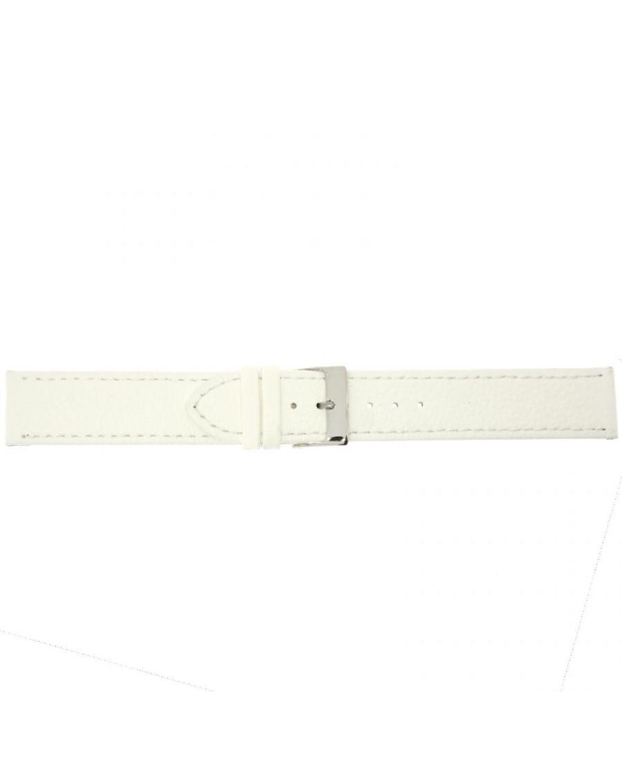 Watch Strap CONDOR Vegan 387R.09.20.W Imitation leather White 20 mm