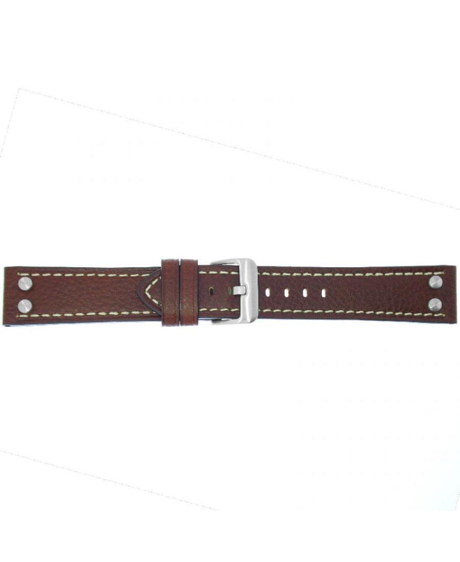 Watch Strap CONDOR Super Riveted Genuine 683R.02.26.W Brown 26 mm
