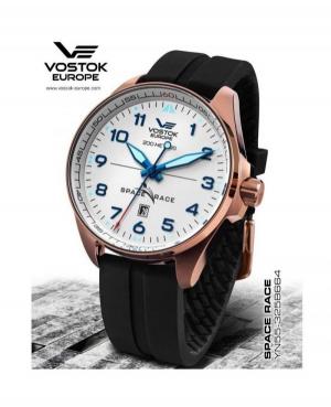 Mężczyźni Diver automatyczny analogowe Zegarek VOSTOK EUROPE YN55-325B664SL Biały Dial 47mm