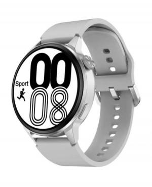 Men Sports Functional Quartz Digital Watch Alarm KAREN M DT4 GREY SIL Black Dial 43mm