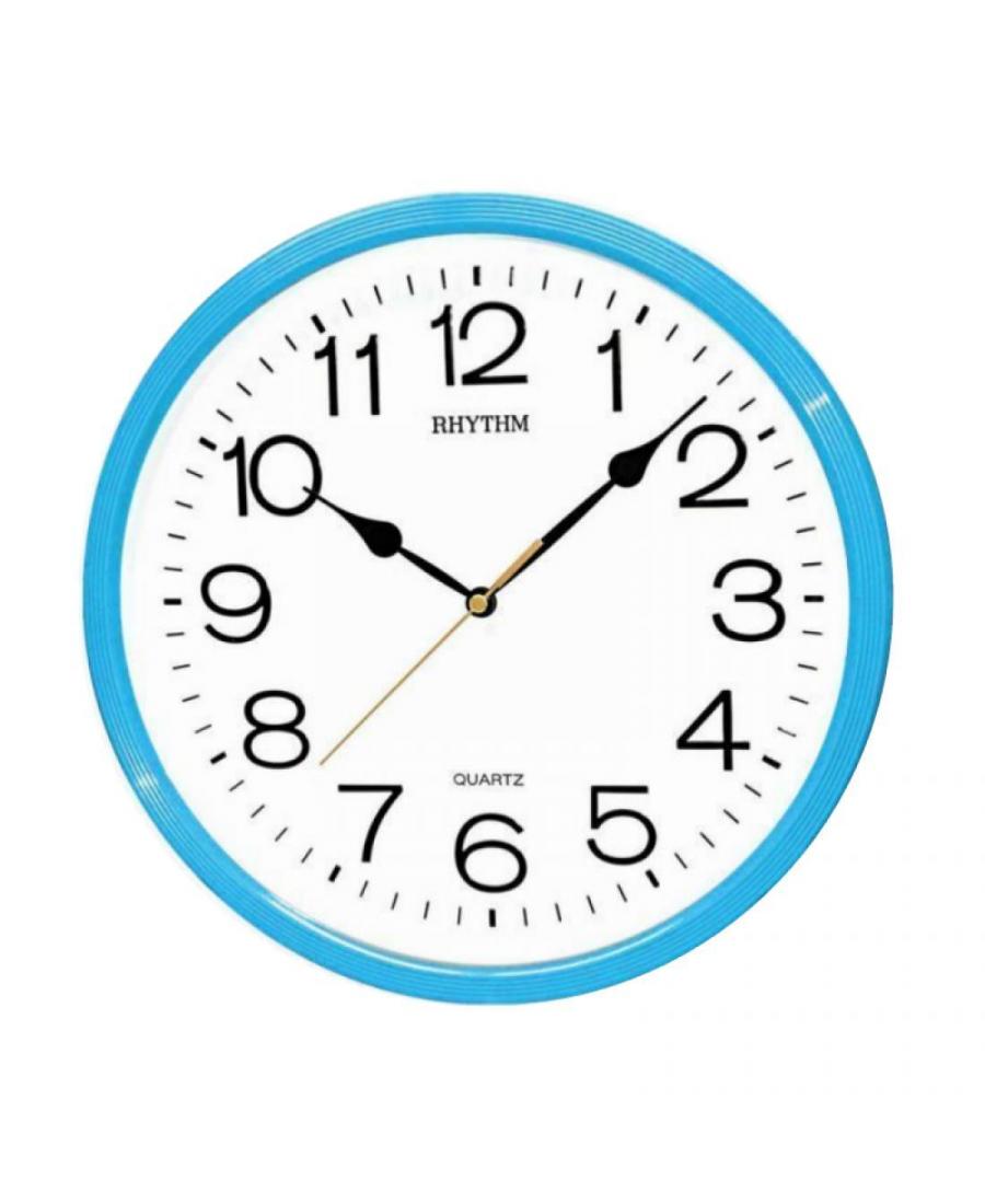 RHYTHM CMG734NR04 Wall clock Plastic Niebieski Plastik Tworzywo Sztuczne Niebieska