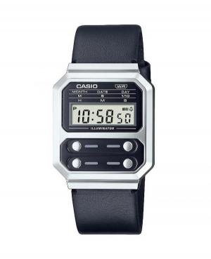 Men Japan Functional Quartz Watch Casio A100WEL-1AEF Black Dial