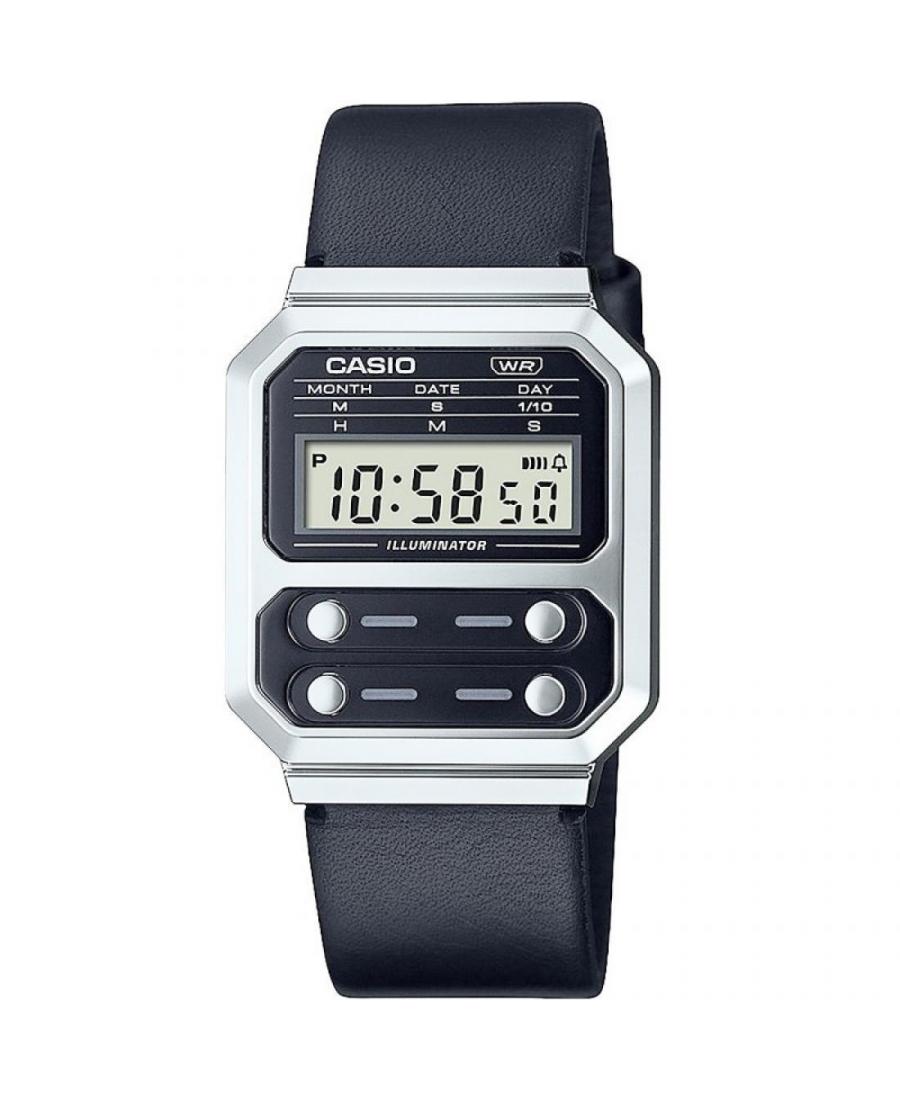 Men Functional Japan Quartz Digital Watch Alarm CASIO A100WEL-1AEF Black Dial 40mm