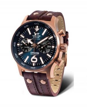 Mężczyźni sportowy Diver kwarcowy analogowe Zegarek Chronograf VOSTOK EUROPE 6S21-595B645LE Niebieska Dial 47mm image 1