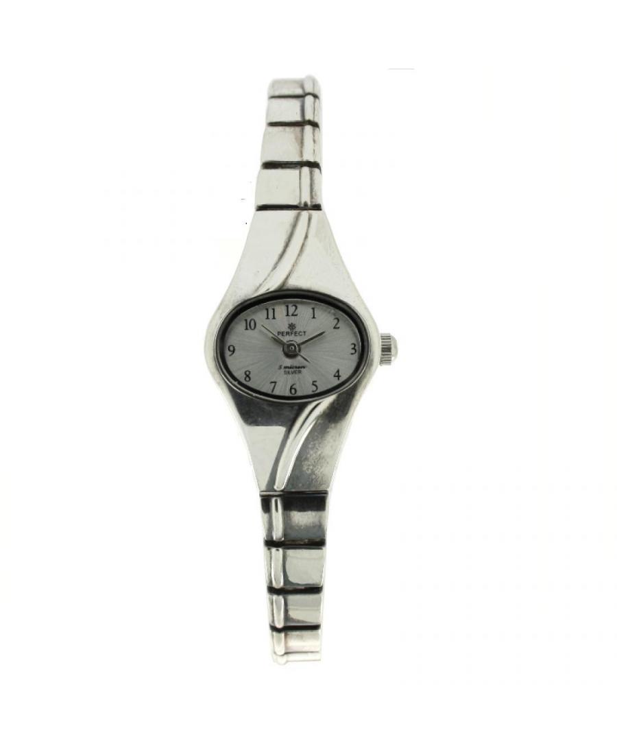 Kobiety klasyczny kwarcowy analogowe Zegarek PERFECT PRF-K09-116 Srebrna Dial 30mm