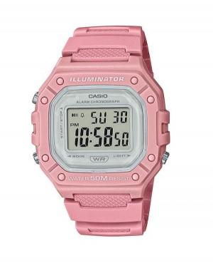 Men Sports Functional Japan Quartz Digital Watch Alarm CASIO W-218HC-4AVEF Grey Dial 43mm