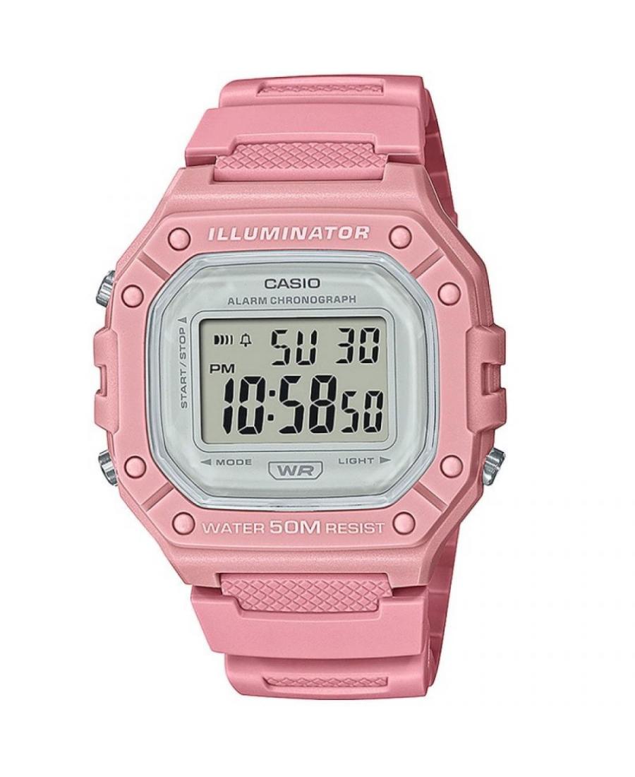 Men Sports Functional Japan Quartz Digital Watch Alarm CASIO W-218HC-4AVEF Grey Dial 43mm