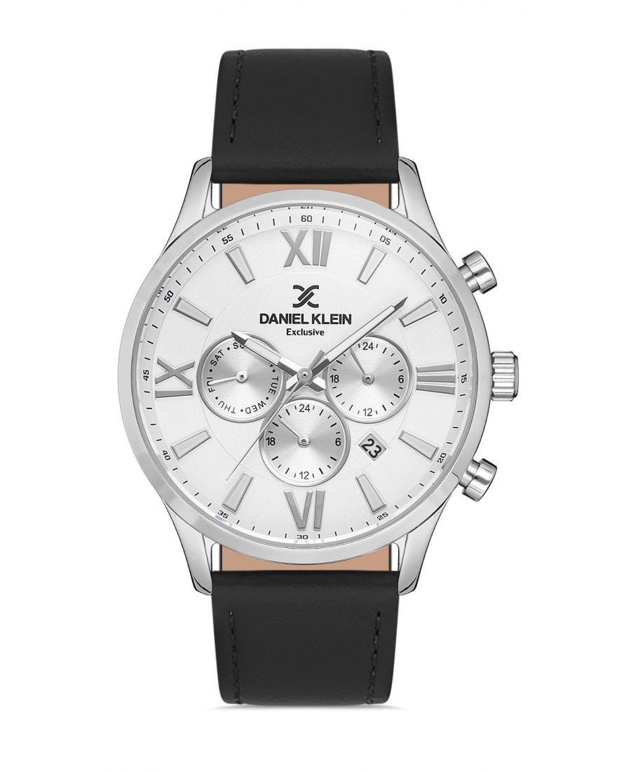 Mężczyźni klasyczny kwarcowy analogowe Zegarek DANIEL KLEIN DK.1.12805-1 Srebrna Dial 43mm