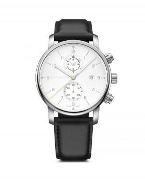 Mężczyźni klasyczny Szwajcar kwarcowy analogowe Zegarek Chronograf WENGER 01.1743.123 Biały Dial 42mm image 1