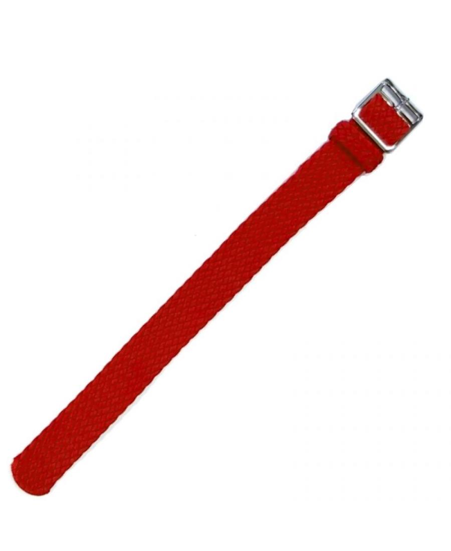 Nylon Watch Strap KPR3.06.20.W Textile Tekstylia Czerwony 20 mm