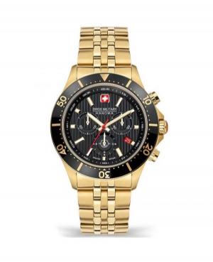 Men Swiss Quartz Analog Watch Chronograph SWISS MILITARY HANOWA SMWGI2100710 Black Dial 43mm