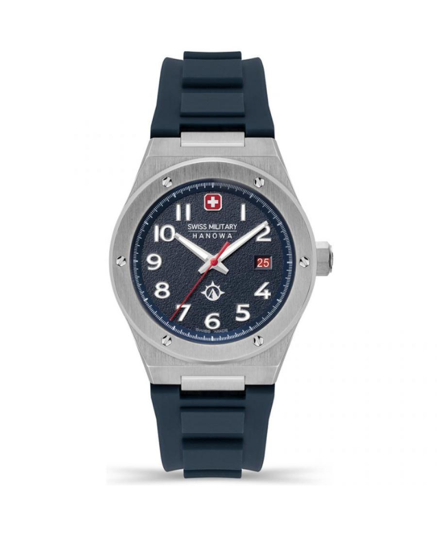Men Swiss Quartz Watch Swiss Military Hanowa SMWGN2101901 Blue Dial