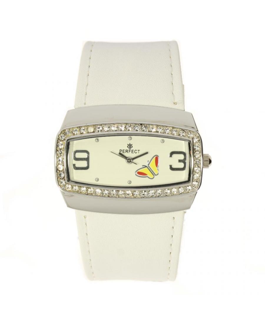 Kobiety Moda klasyczny kwarcowy analogowe Zegarek PERFECT PRF-K20-023 Biały Dial 30mm