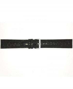 Watch Strap CONDOR Croco Grain 119L.01.20.W Black 20 mm