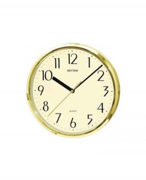 Rhythm CMG839AZ18 настенные кварцевые часы Пластик Золотого цвета
