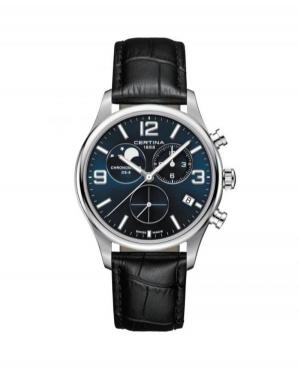 Men Classic Sports Luxury Swiss Quartz Analog Watch Chronograph CERTINA C033.460.16.047.00 Blue Dial 42mm