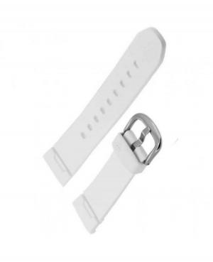 Watch Strap CASIO 10309272 Plastic / Rubber Tworzywo sztuczne/guma Biały 22 mm