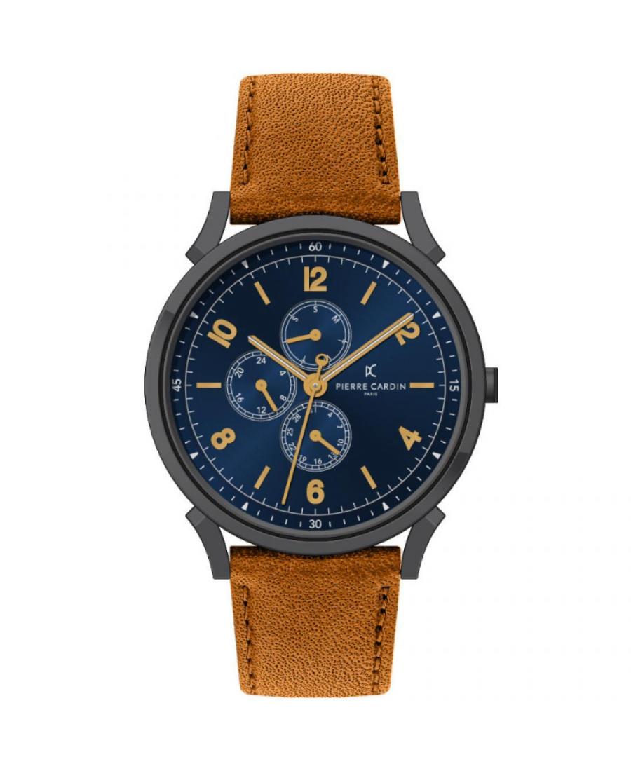 Men Classic Functional Quartz Watch Pierre Cardin CPI.2084 Blue Dial