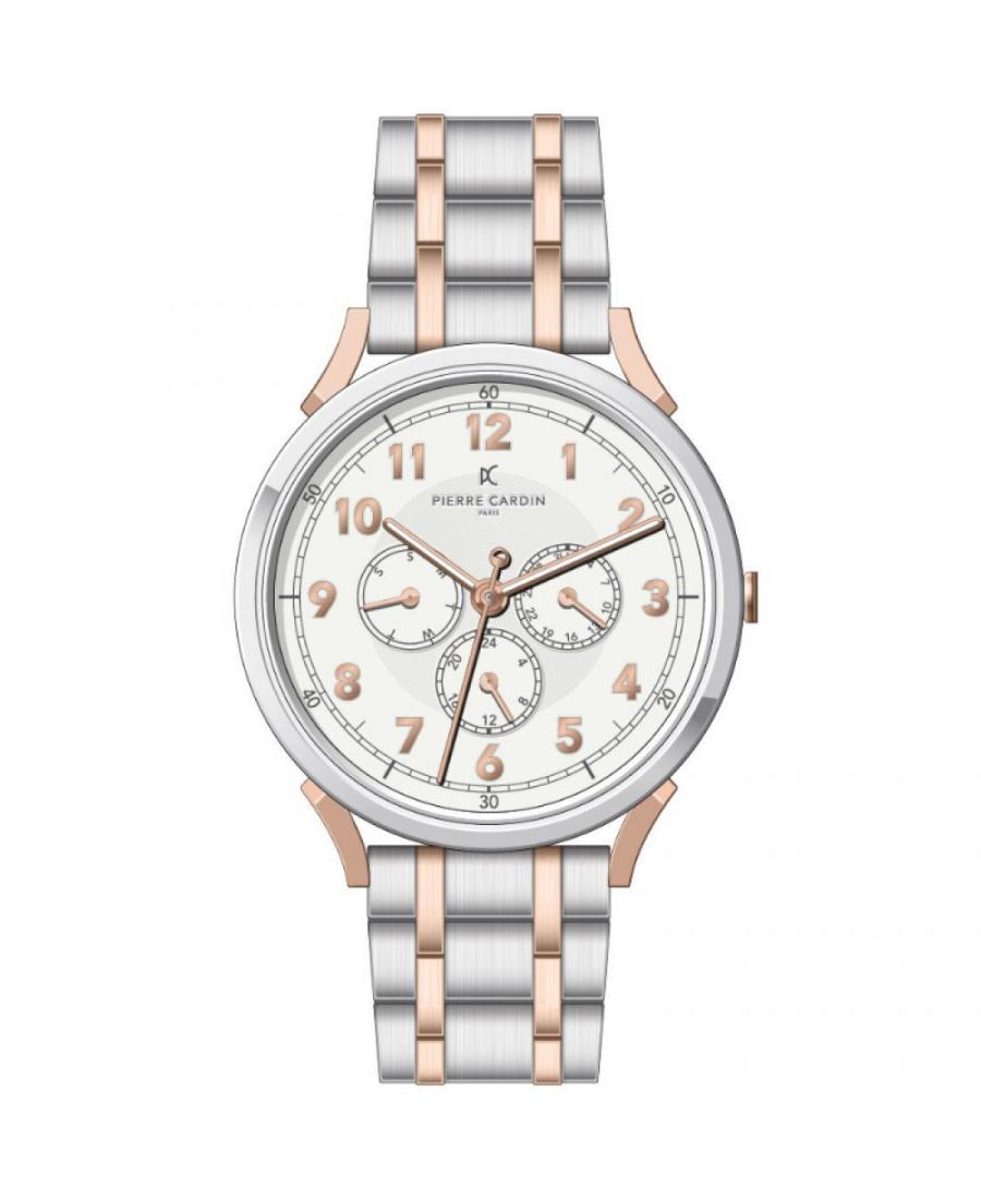 Mężczyźni klasyczny Funkcjonalny kwarcowy Zegarek Pierre Cardin CPI.2070 Biały Wybierz