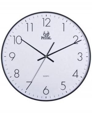 Pearl PW340-1700-2 Wall Clock Plastic czarny Plastik Tworzywo Sztuczne Czarny