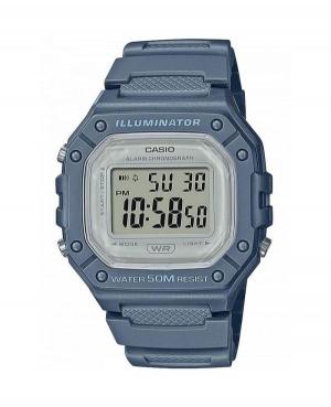 Men Sports Functional Japan Quartz Digital Watch Alarm CASIO W-218HC-2AVEF Grey Dial 43mm