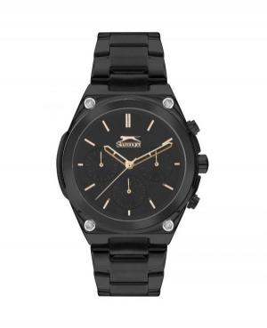 Mężczyźni klasyczny kwarcowy analogowe Zegarek SLAZENGER SL.9.2027.2.02 Czarny Dial 43mm