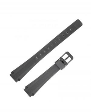 Watch Strap Diloy 157F2 to fit Casio Plastic / Rubber czarny Tworzywo sztuczne/guma Czarny 12 mm image 1