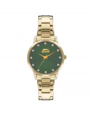 Kobiety Moda kwarcowy analogowe Zegarek SLAZENGER SL.9.2071.3.03 Zielony Dial 32mm