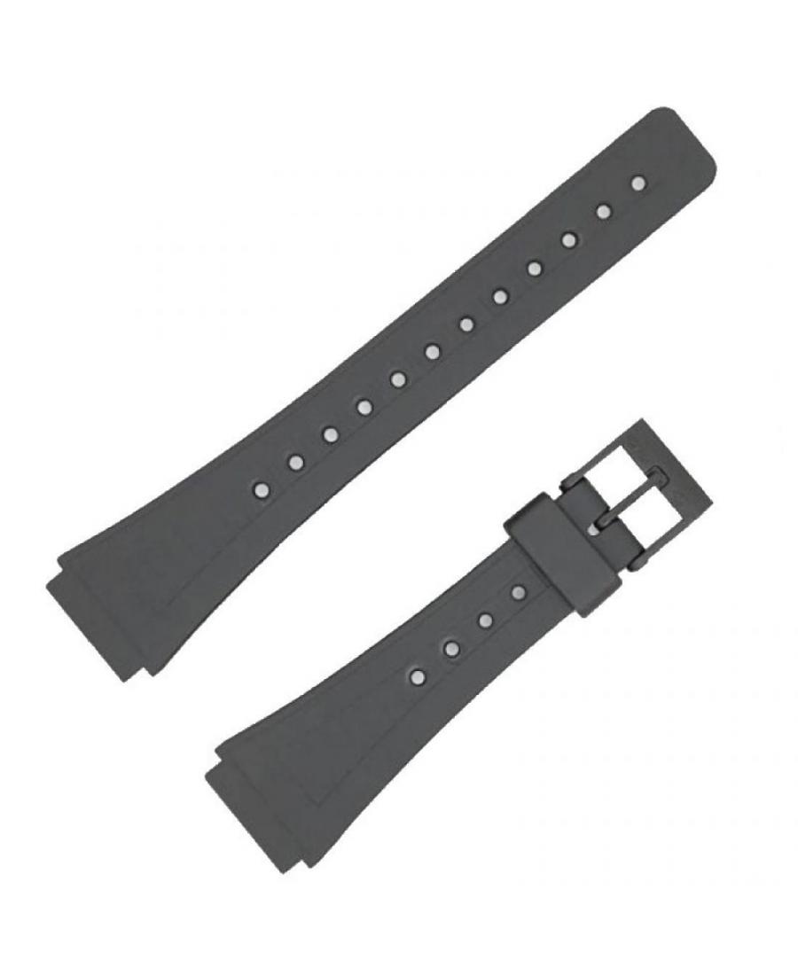 Watch Strap Diloy 148H1 to fit Casio Plastic / Rubber czarny Tworzywo sztuczne/guma Czarny 21 mm
