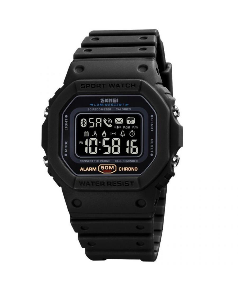 Mężczyźni sportowy Funkcjonalny kwarcowy cyfrowe Zegarek Timer SKMEI 1743BK Czarny Dial 49mm