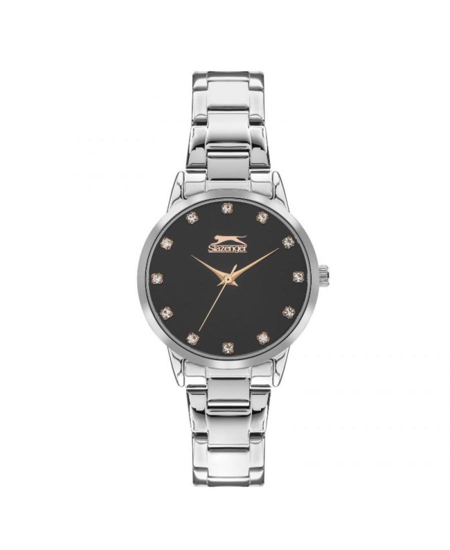 Kobiety Moda kwarcowy analogowe Zegarek SLAZENGER SL.9.2071.3.04 Czarny Dial 32mm