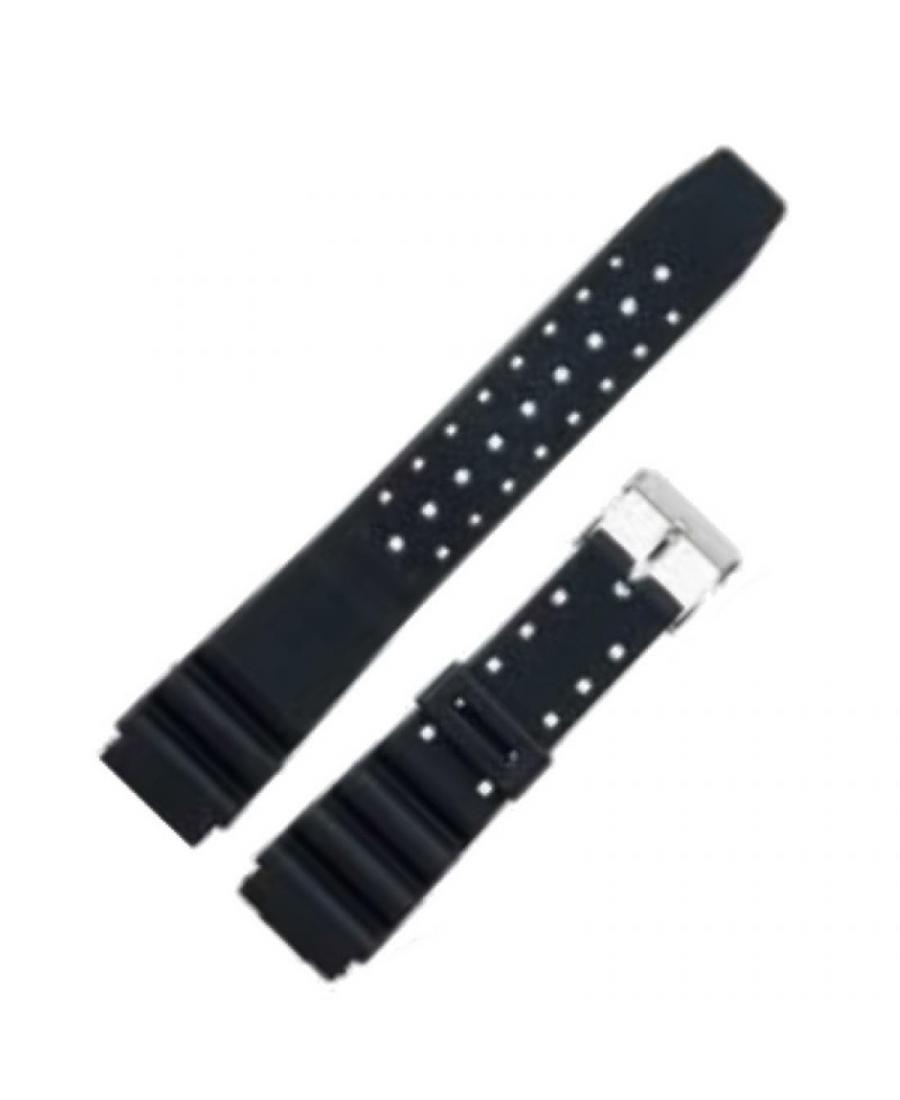 Watch Strap Diloy C20 to fit Casio Plastic / Rubber czarny Tworzywo sztuczne/guma Czarny 21,50 mm