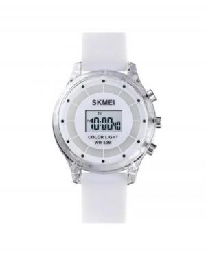 Women Functional Quartz Digital Watch Alarm SKMEI 1596WT White Dial 36mm