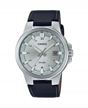 Men Japan Classic Quartz Watch Casio MTP-E173L-7AVEF Silver Dial