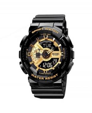 Men Sports Functional Quartz Digital Watch Timer SKMEI 1835BKGD Yellow Dial 43mm