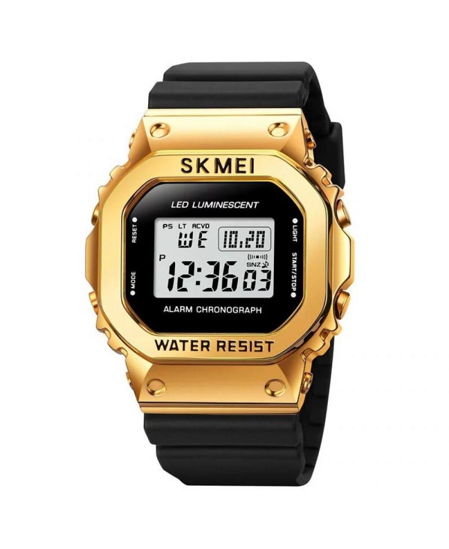 Men Sports Functional Quartz Digital Watch Alarm SKMEI 1851GDBK Black Dial 50mm