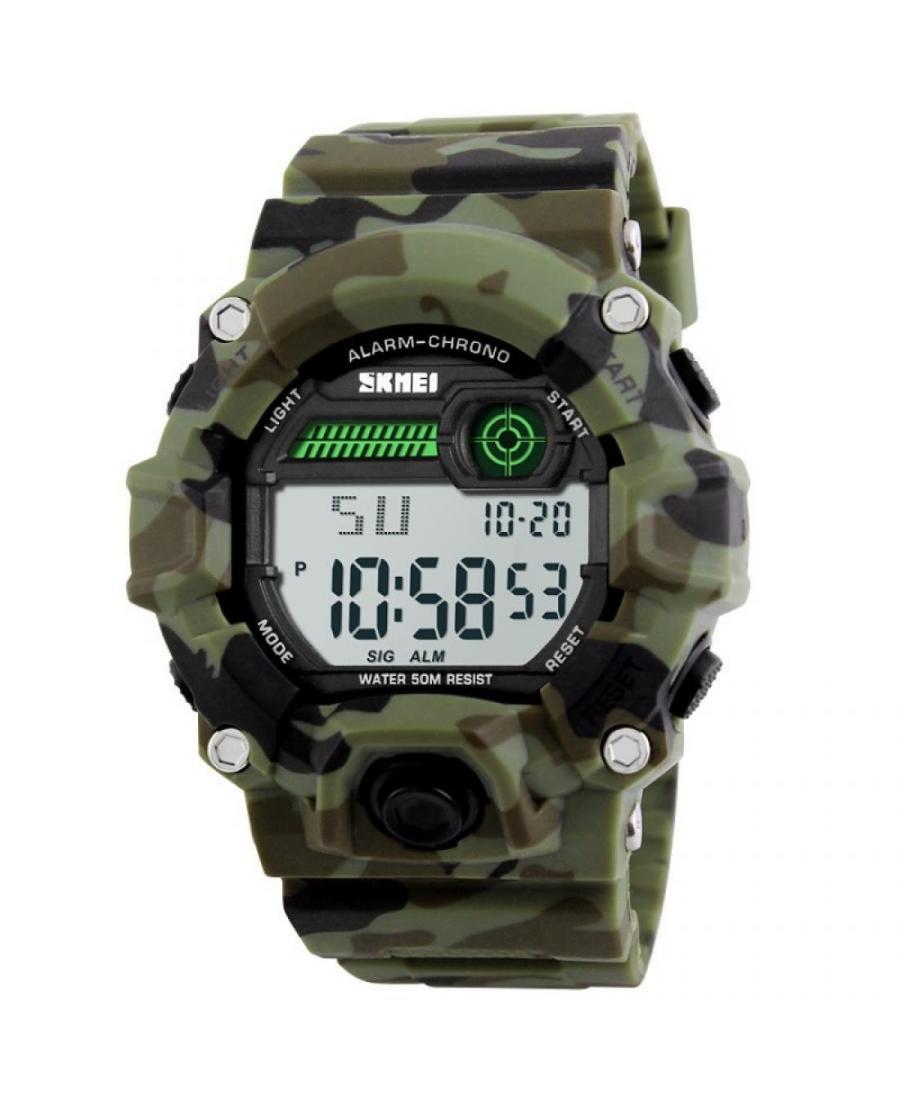 Men Sports Functional Quartz Digital Watch Alarm SKMEI 1197CMGN Grey Dial 55mm