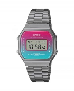 Men Functional Japan Quartz Digital Watch Alarm CASIO A168WERB-2AEF Multicolor Dial 38.6mm